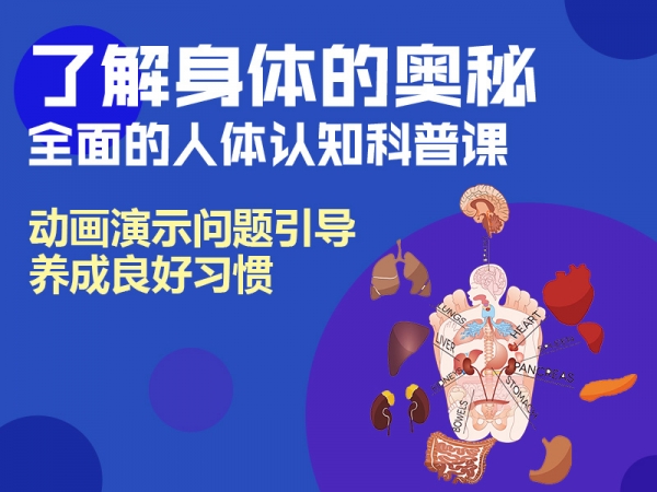 趣味动画为孩子揭开人体奥秘，让孩子养成健康好习惯，树立自我保